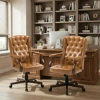 Fauteuil de bureau de direction avec dossier à oreilles et pivotant pour le bureau à domicile