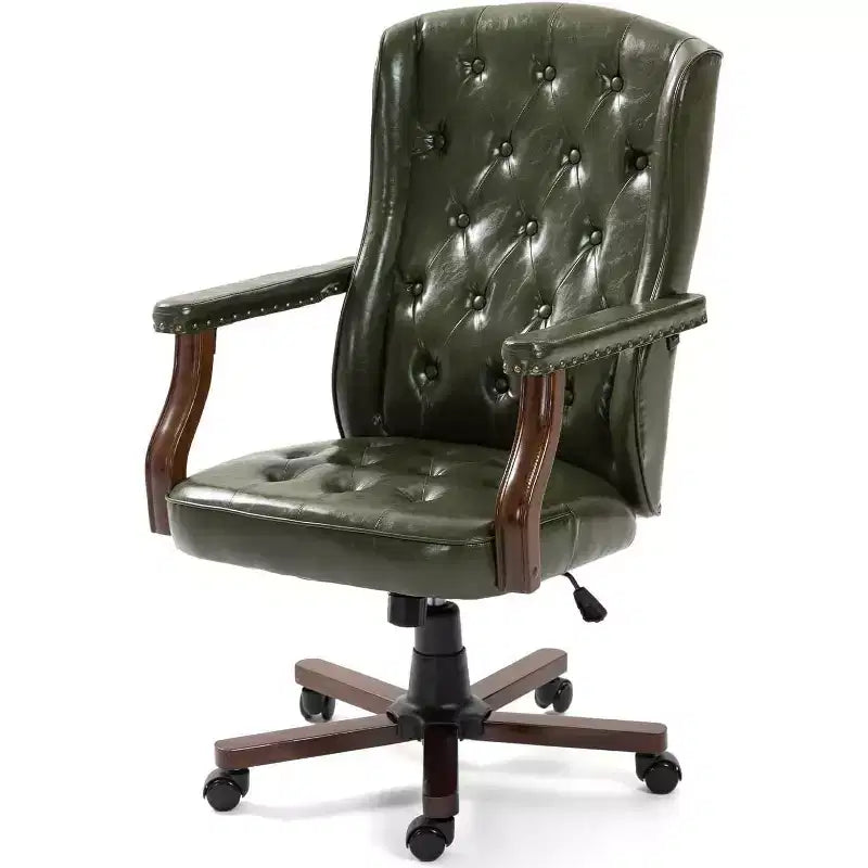 Fauteuil de bureau de direction avec dossier à oreilles et pivotant pour le bureau à domicile