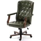 Fauteuil de bureau de direction avec dossier à oreilles et pivotant pour le bureau à domicile