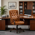 Fauteuil de bureau de direction avec dossier à oreilles et pivotant pour le bureau à domicile