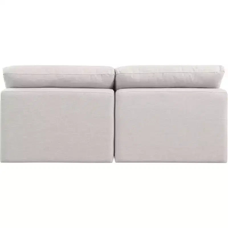 Canapé modulaire en tissu texturé lin Indulge Meridian Furniture