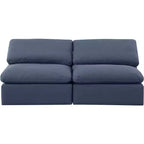 Canapé modulaire en tissu texturé lin Indulge Meridian Furniture