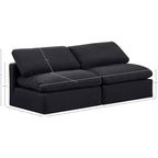 Canapé modulaire en tissu texturé lin Indulge Meridian Furniture