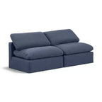 Canapé modulaire en tissu texturé lin Indulge Meridian Furniture