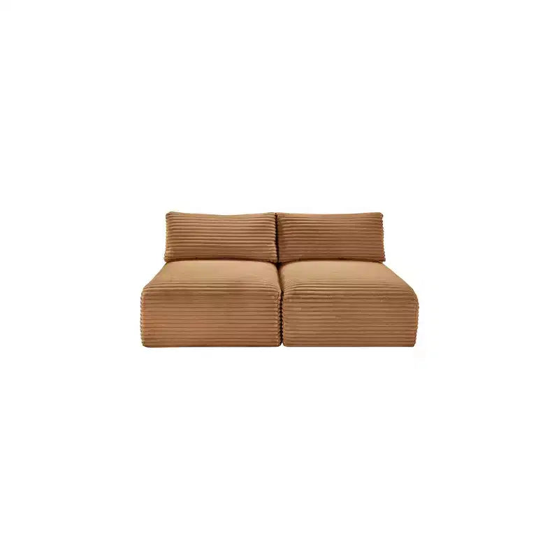 Canapé modulable Meridian Furniture Shaggy Saddle en velours côtelé haute performance