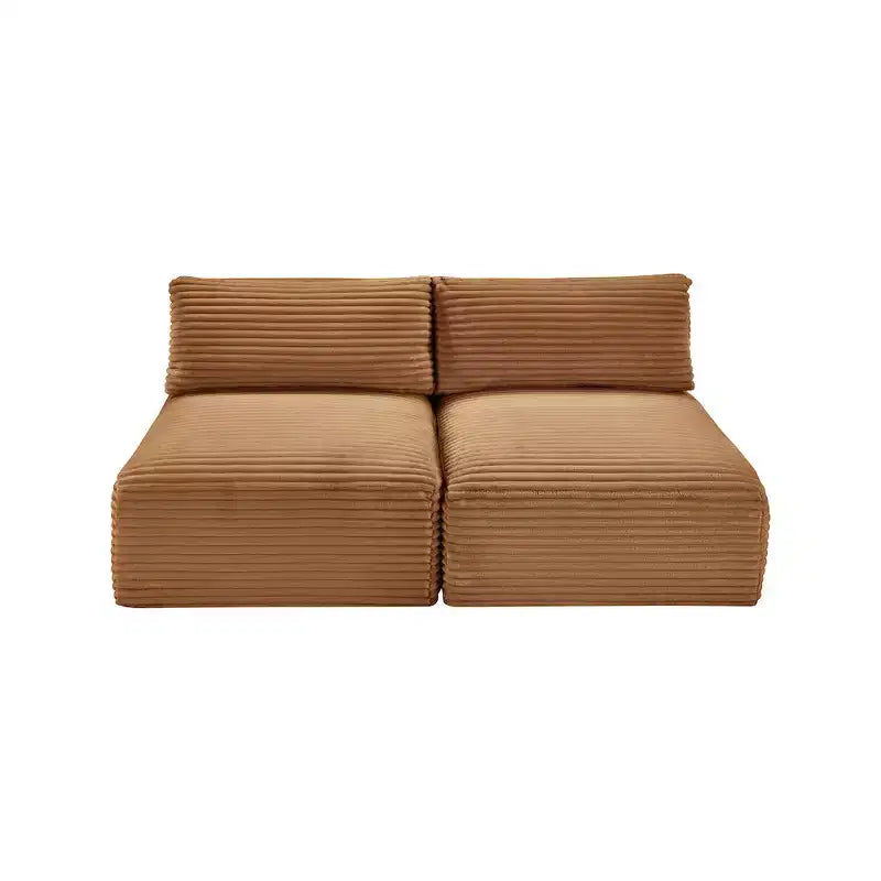 Canapé modulable Meridian Furniture Shaggy Saddle en velours côtelé haute performance