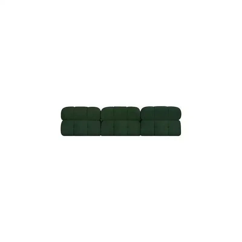 Canapé modulable en tissu bouclé vert Ames de Meridian Furniture
