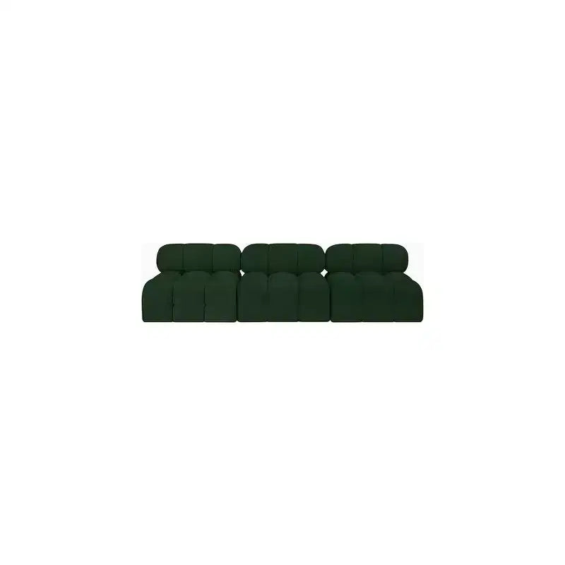 Canapé modulable en tissu bouclé vert Ames de Meridian Furniture