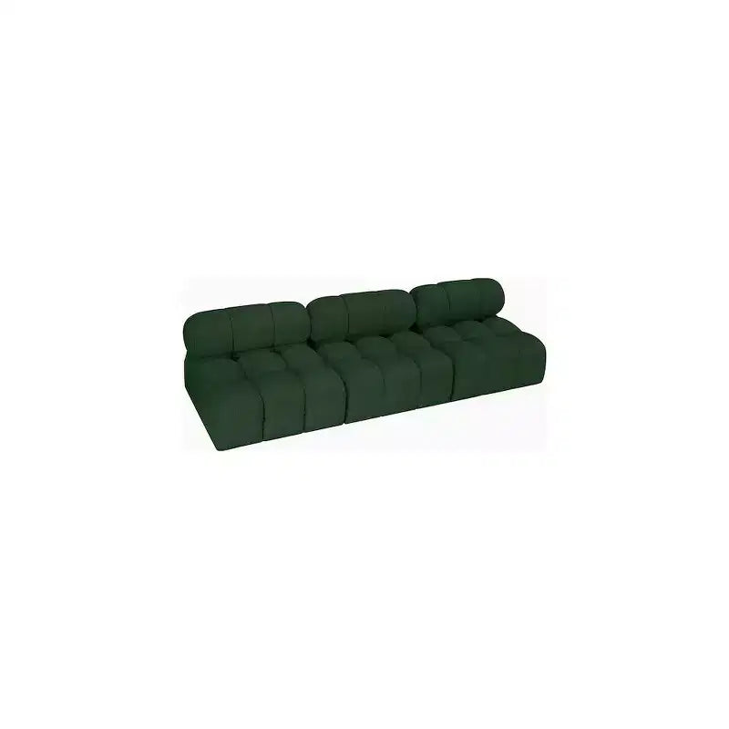 Canapé modulable en tissu bouclé vert Ames de Meridian Furniture