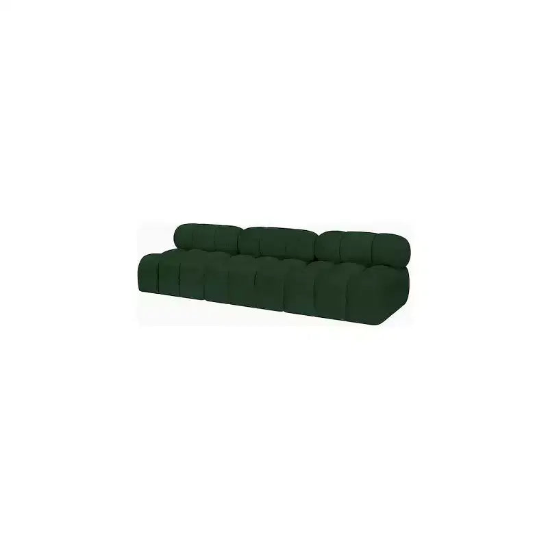 Canapé modulable en tissu bouclé vert Ames de Meridian Furniture