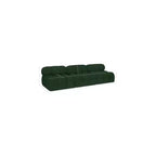 Canapé modulable en tissu bouclé vert Ames de Meridian Furniture