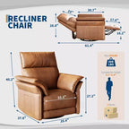 Fauteuil inclinable LinTimes Power Swivel Glider  Fauteuil inclinable individuel moderne, pivotant à 270°, accoudoirs incurvés à double couche, pour salon