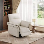 Fauteuil inclinable LinTimes Power Swivel Glider  Fauteuil inclinable individuel moderne, pivotant à 270°, accoudoirs incurvés à double couche, pour salon