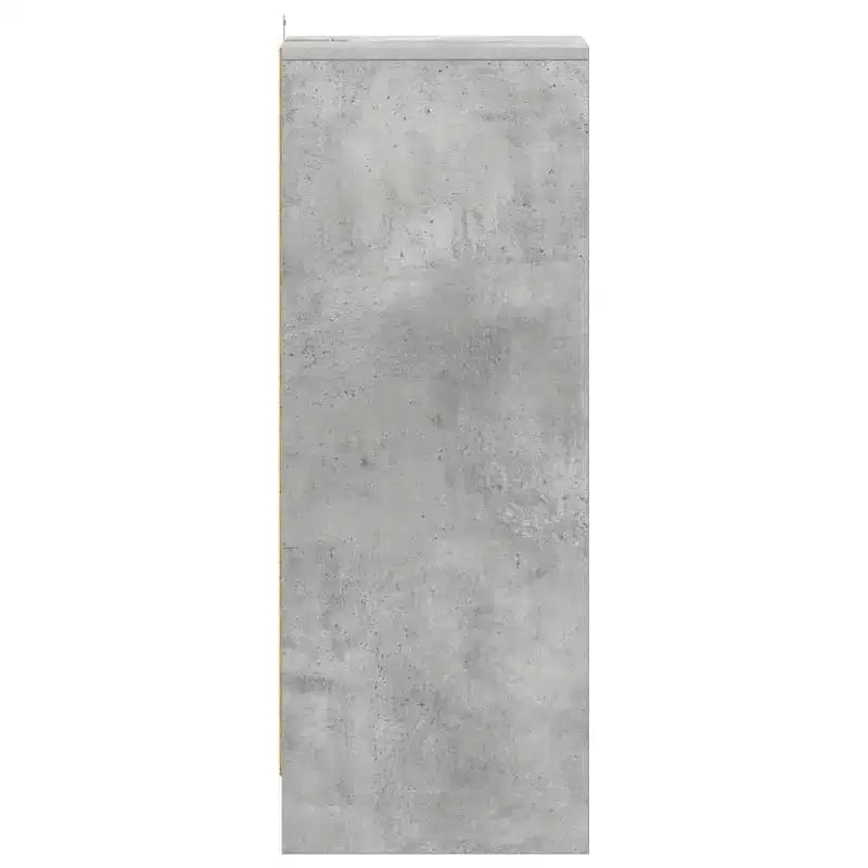 vidaXL Meuble à chaussures gris béton en bois d'ingénierie Meuble à chaussures moyen