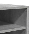 vidaXL Meuble à chaussures gris béton en bois d'ingénierie Meuble à chaussures moyen
