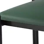 Lot de 2 tabourets de bar hauteur comptoir, tabourets d'îlot de cuisine rembourrés en cuir PU avec repose-pieds et pieds en métal, chaises de bar capacité 136 kg