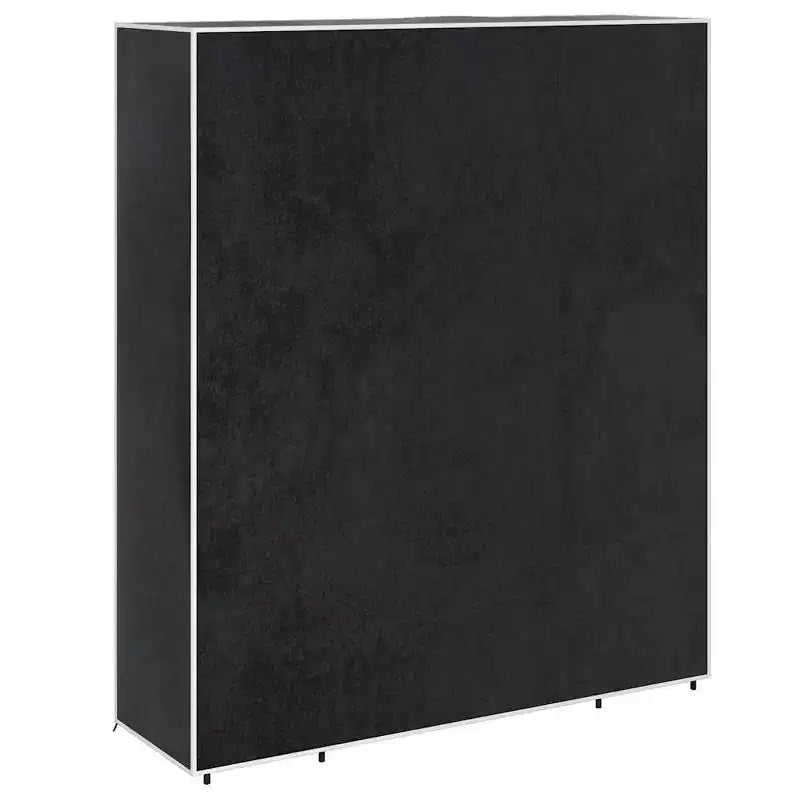vidaXL Armoire noire en tissu non-tissé et fer, armoire en tissu pliable