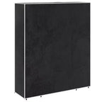 vidaXL Armoire noire en tissu non-tissé et fer, armoire en tissu pliable