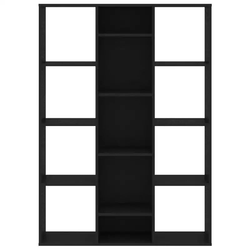 vidaXL Cloison de séparation/Bibliothèque Noir 100x24x140 cm Bois d'ingénierie