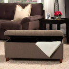 Banc de rangement capitonné - HomePop