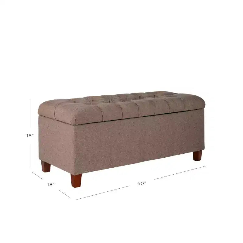 Banc de rangement capitonné - HomePop
