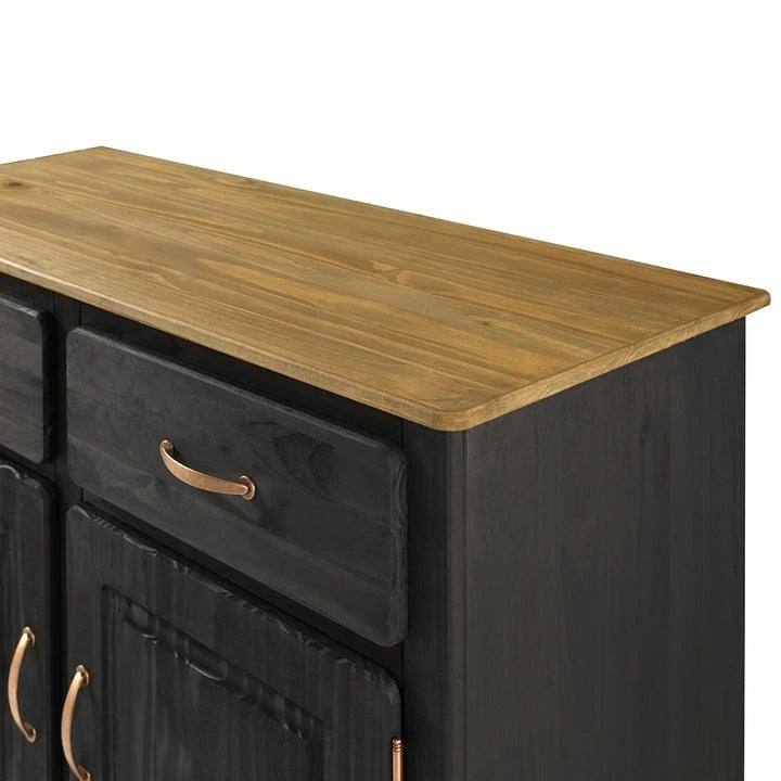 Buffet en bois vert