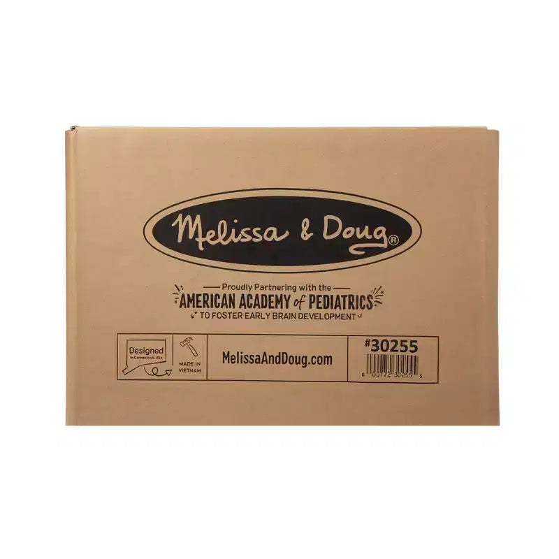 Melissa & Doug - Mobilier pour enfant, pupitre et chaise en bois à couvercle relevable - Gris : Rangement intégré, structure en bois