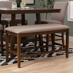 Tabouret de comptoir sans dossier Powell Barnes Marron