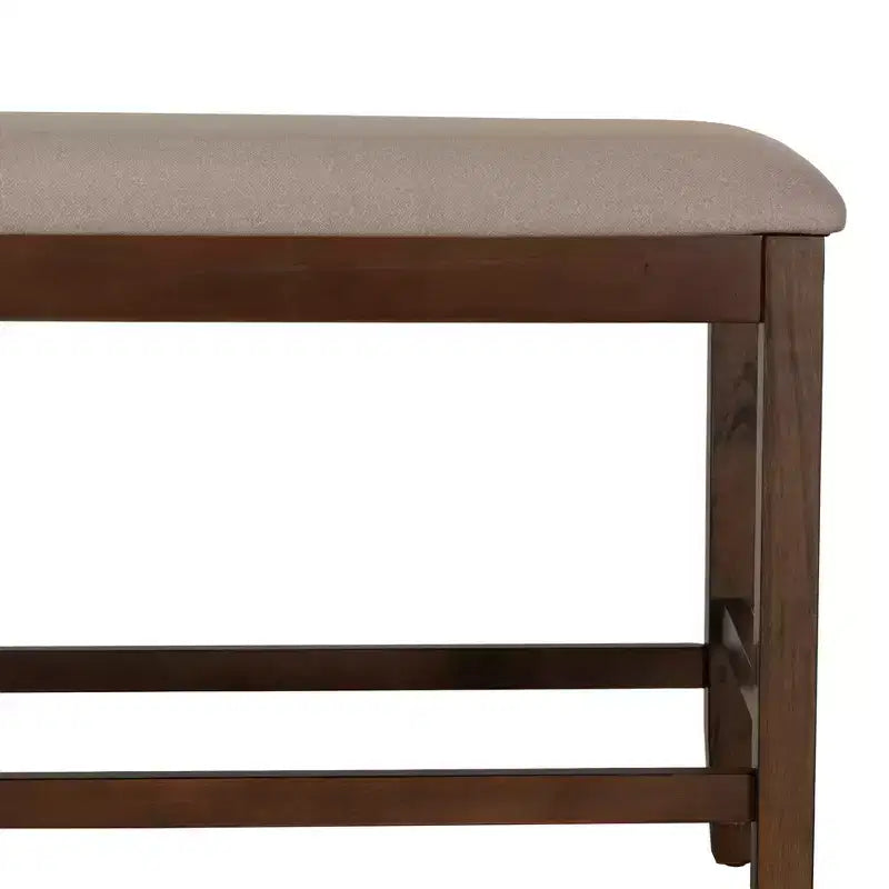 Tabouret de comptoir sans dossier Powell Barnes Marron