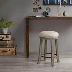 Tabouret de bar Oaktown Swivel à hauteur de comptoir, gris
