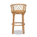 Tabouret de bar Orchard en rotin naturel/marron - Bali & Pari