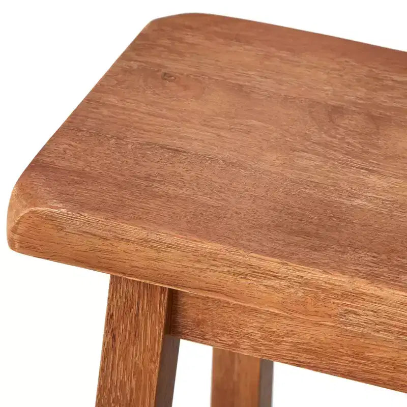 Buylateral Ensemble de 2 tabourets de bar hauteur 30" Saddle Marney Bois flotté