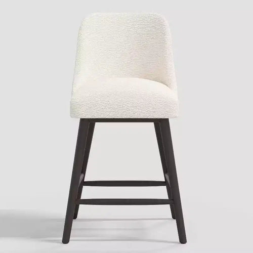 Tabouret de bar Geller de 27 po avec repose-pieds en peau de mouton naturelle - Threshold™