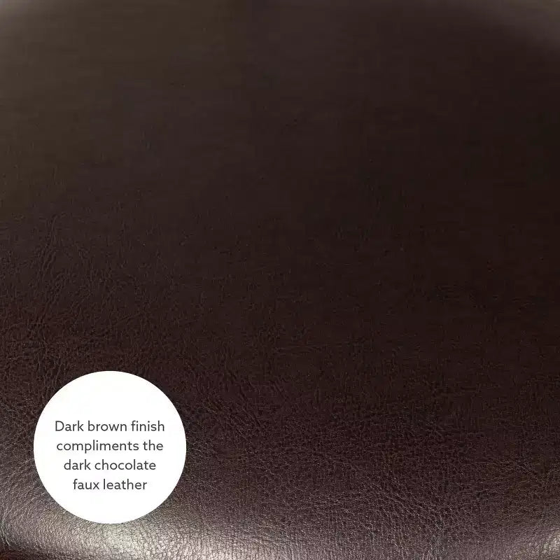Linon Ensemble de 3 tabourets réglables Teagan marron foncé : Rembourré, revêtement en poudre, sièges pour îlot de cuisine