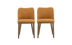 Christopher Knight Home Set of 2 Isaac Fabric Upholstered Dining Chairs Ginger