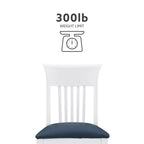 Lot de 2 chaises de salle à manger Jenny Slat Back en similicuir blanc - Linon