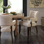 Lot de 2 chaises de salle à manger Brooklyn crème