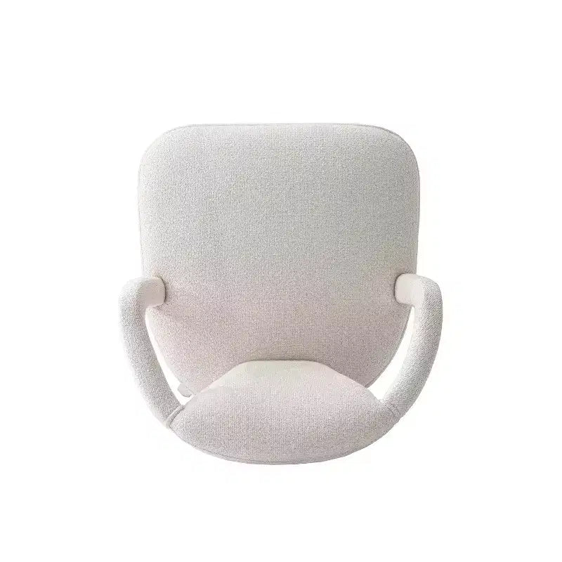 Lot de 2 chaises de salle à manger modernes rembourrées en tweed Palmer Manhattan Comfort Ivoire