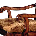 Chaises de salle à manger Acme Furniture Chateau De Ville, motif losanges, finition merisier