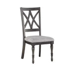 Lot de 2 chaises d'appoint Linnett 45,7 cm gris/marron - Steve Silver Co.