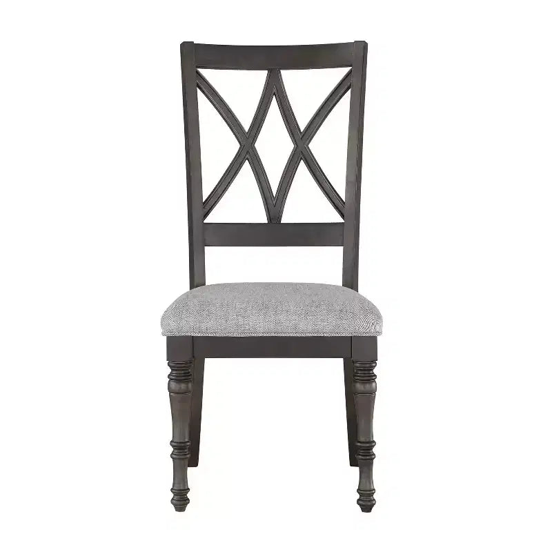 Lot de 2 chaises d'appoint Linnett 45,7 cm gris/marron - Steve Silver Co.