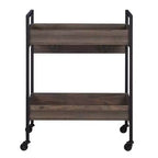 Acme Furniture Jerrick Bar Serving Cart Walnut/Black Finish