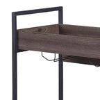 Acme Furniture Chariot de service Jerrick pour bar, fini noyer/noir