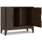 Buffet/armoire de rangement WyndenHall Pearson à 2 portes, couleur Noyer Brun