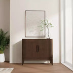 Buffet/armoire de rangement WyndenHall Pearson à 2 portes, couleur Noyer Brun