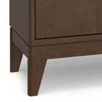 Buffet/armoire de rangement WyndenHall Pearson à 2 portes, couleur Noyer Brun