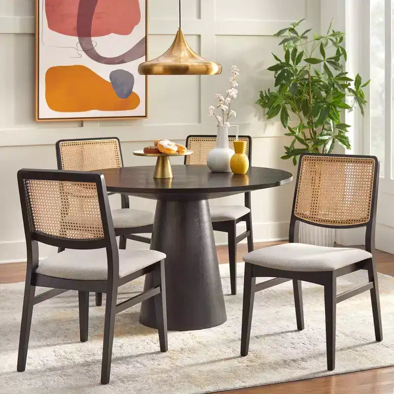 Ensemble de salle à manger rond 5 pièces Elina Modern 45" Buylateral