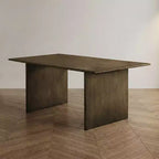 HOMES: Inside + Out Table de salle à manger moderne mi-siècle 72 po Avery, ton naturel