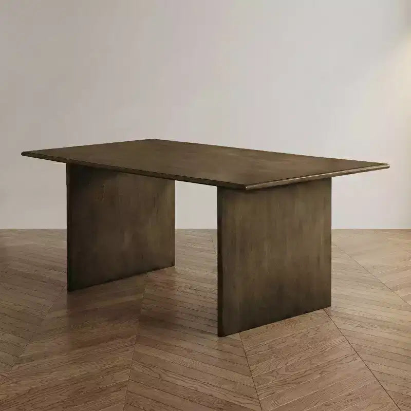HOMES: Inside + Out Table de salle à manger moderne mi-siècle 72 po Avery, ton naturel
