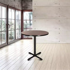 Table à manger ronde à hauteur de comptoir avec plateau composite 36" - Hampden Furnishings : Table de cuisine, Base en acier